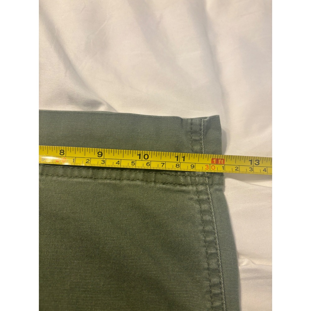 Old Navy Womens Plus Size 22 Olive Green Wide Leg Cropped Twill Pants Utility - Picture 6 of 9